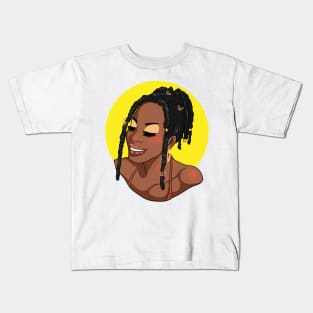 Black Woman So Happy Kids T-Shirt